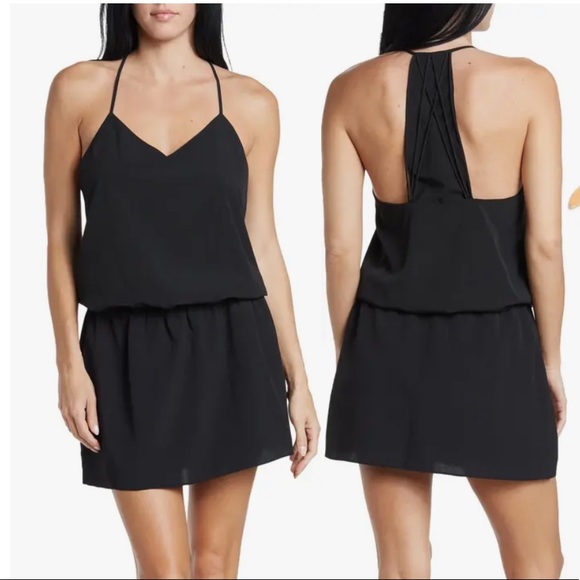 Haute Hippie Dresses & Skirts - Haute Hippie black mini mirage caitlyn wrap dress NEW
